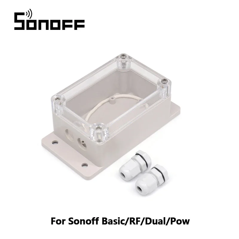 Sonoff IP66 Waterproof Junction Box Waterproof Case Water-resistant Shell For Sonoff Basic/RF/Dual/Pow For Xmas Tree Lights