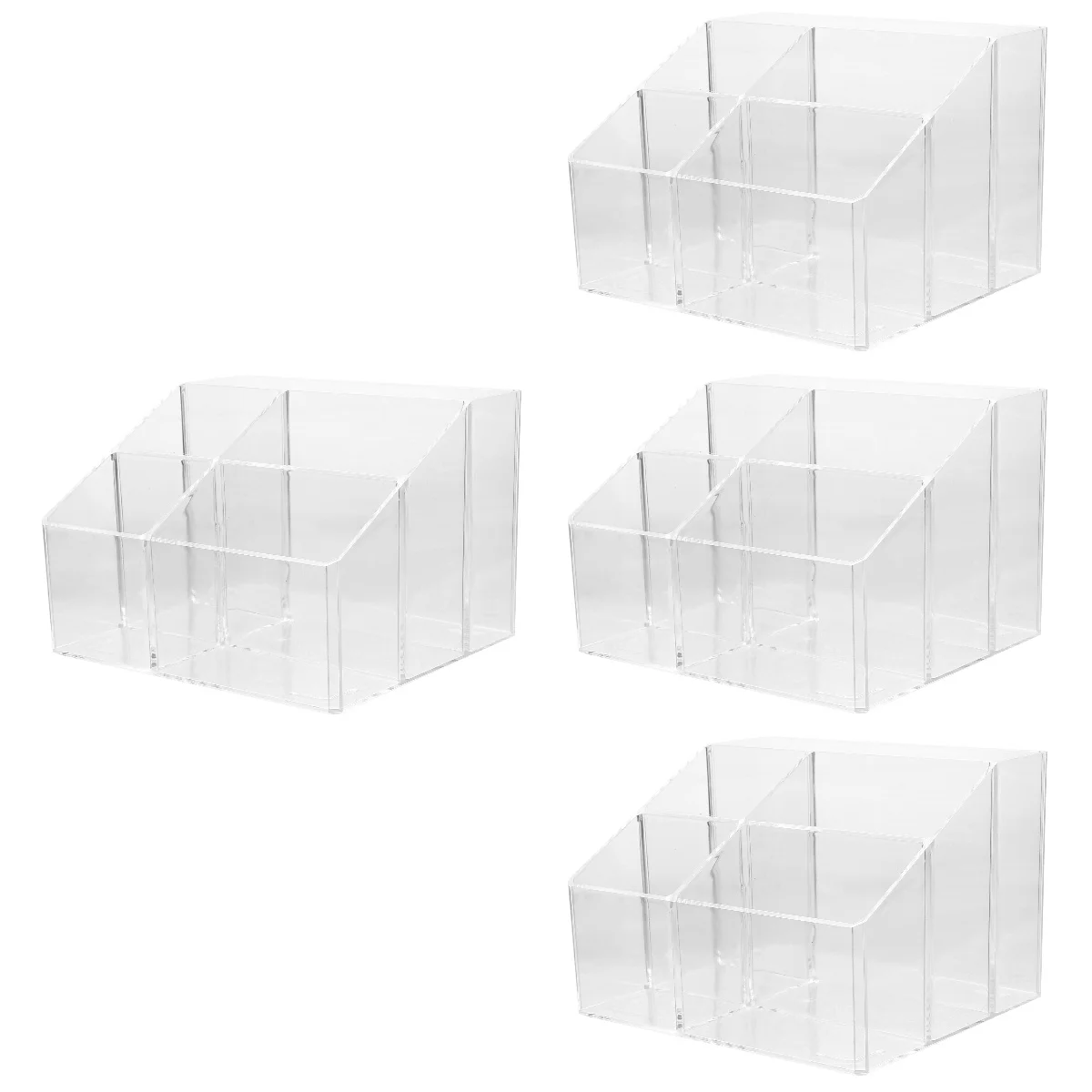 

Акриловый ящик для хранения, 4 шт., держатель для ручек, настольный органайзер, пенал для офиса