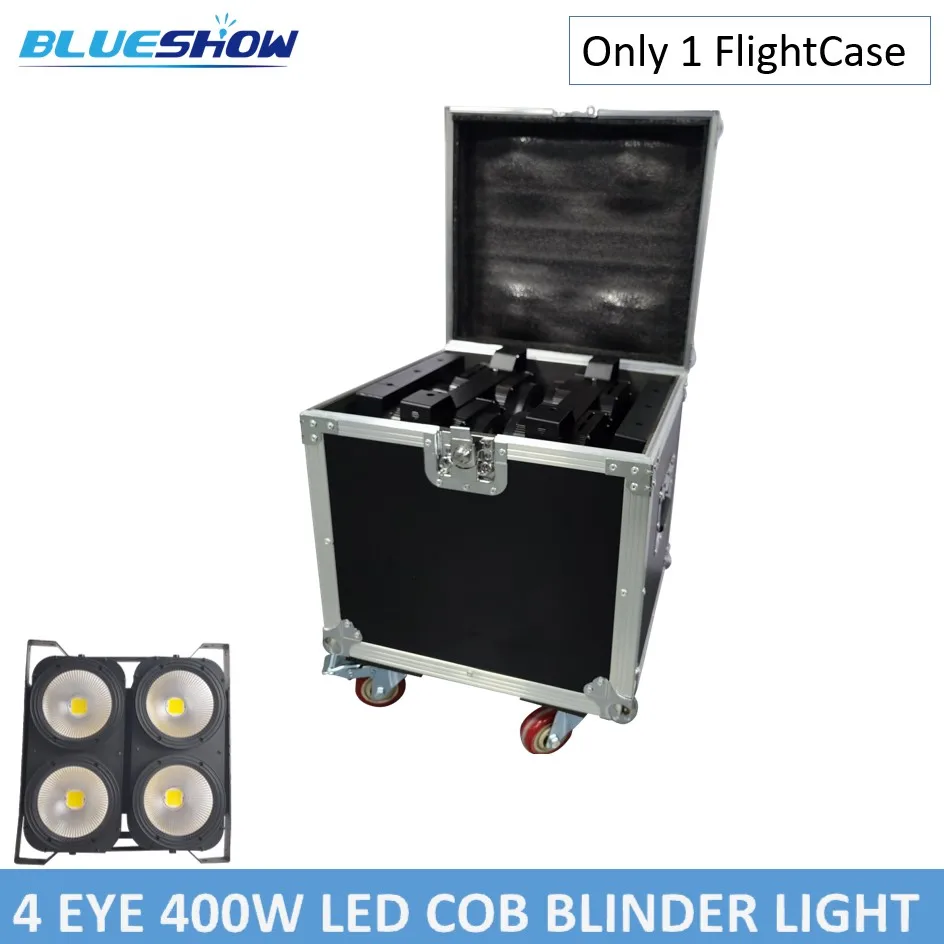 Solo caja de transporte vacía para luces LED Blinder de 4x100W y 4 ojos, luces COB blancas frías y cálidas para público, iluminación de escenario DMX 512 Wash.