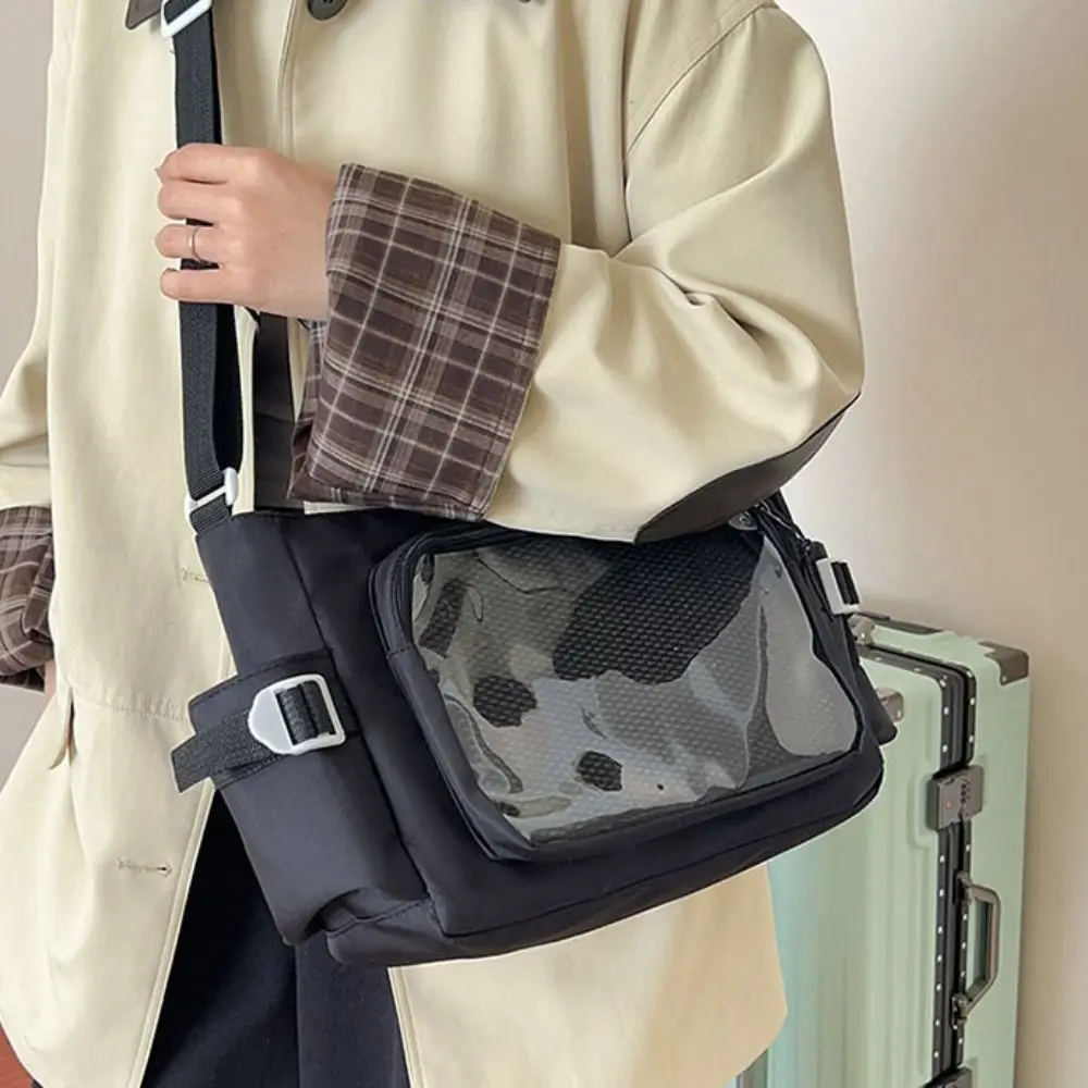 รูปสินค้า กระเป๋าสะพายซิป Itabag ไนลอน-ผ้าฝ้าย ดีไซน์สวย ใส่ของได้เยอะ