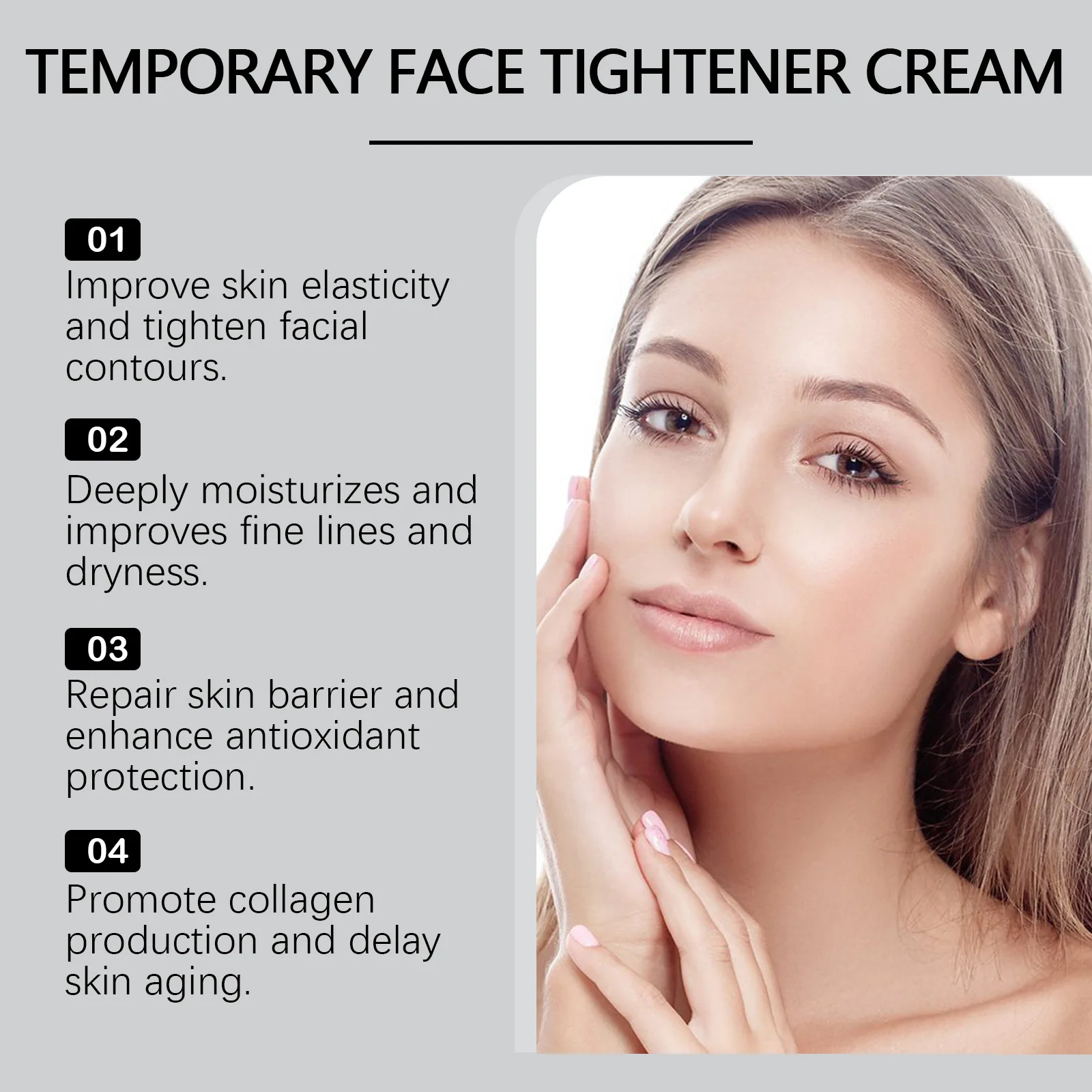 West Month Facial Skin Firming Cream Hydrating Skin Moisturizing Facial Firming Moisturizer Rejuvenate and Lighten The Skin 3