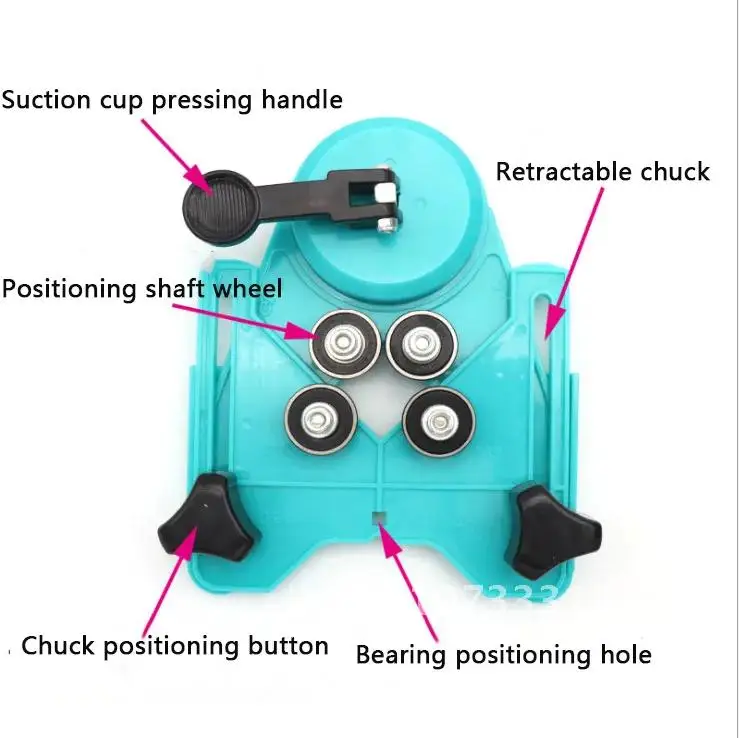 

Tile Ceramic Locator Perforation Glass Marble Hole Open Retainer Drilling Device Ceramic Chamfering