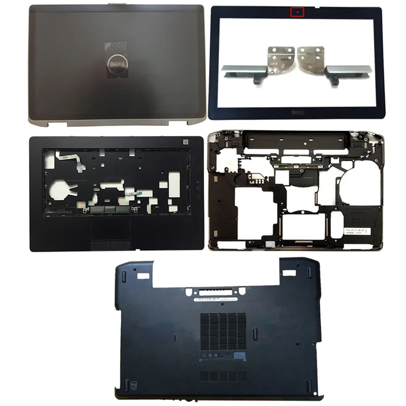 For Dell Latitude E6420 Laptop Lcd Back Cover/Front Bezel/Hinges/Palmrest/Bottom Case/Bottom Cover 0616W2 0H4Nx0 0R1X1K 025V3N