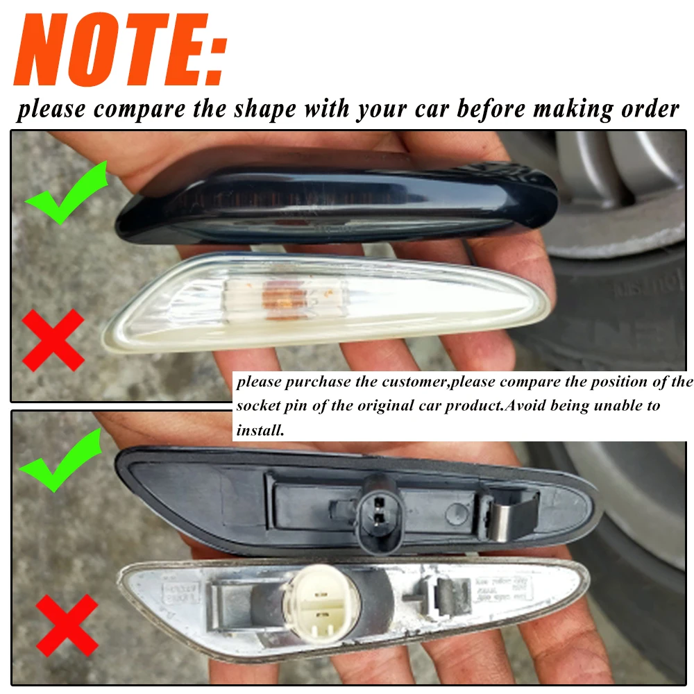 2 ���� ���� �帣�� ���� LED ���̵� ��Ŀ ����Ʈ ���� BMW E60 E61 E90 E91 E92 E93 E81 E82 E87 E88 E46 X3 E83 X1 E84