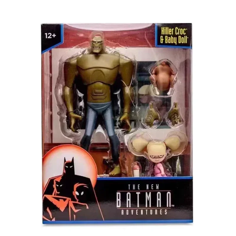 

The New Batman Adventures Toys Crocodile Man Two-Face Batgirl Killer Croc Baby Doll Mcfarlane Wave 1 Anime Action Figure Model