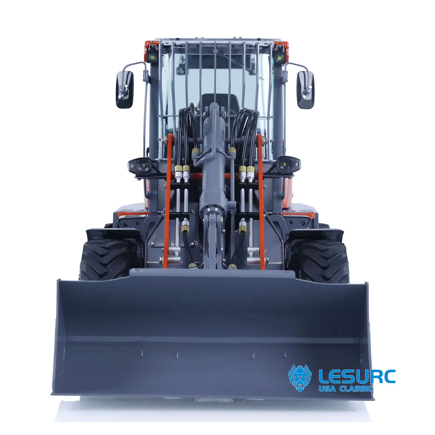 LESU 1/14 4X4 Hydraulic RC Loader AOUE MCL8 Painted Assembled Remote Control Wheeled Mover Vehicle Models Cars Toys As Gifts 4
