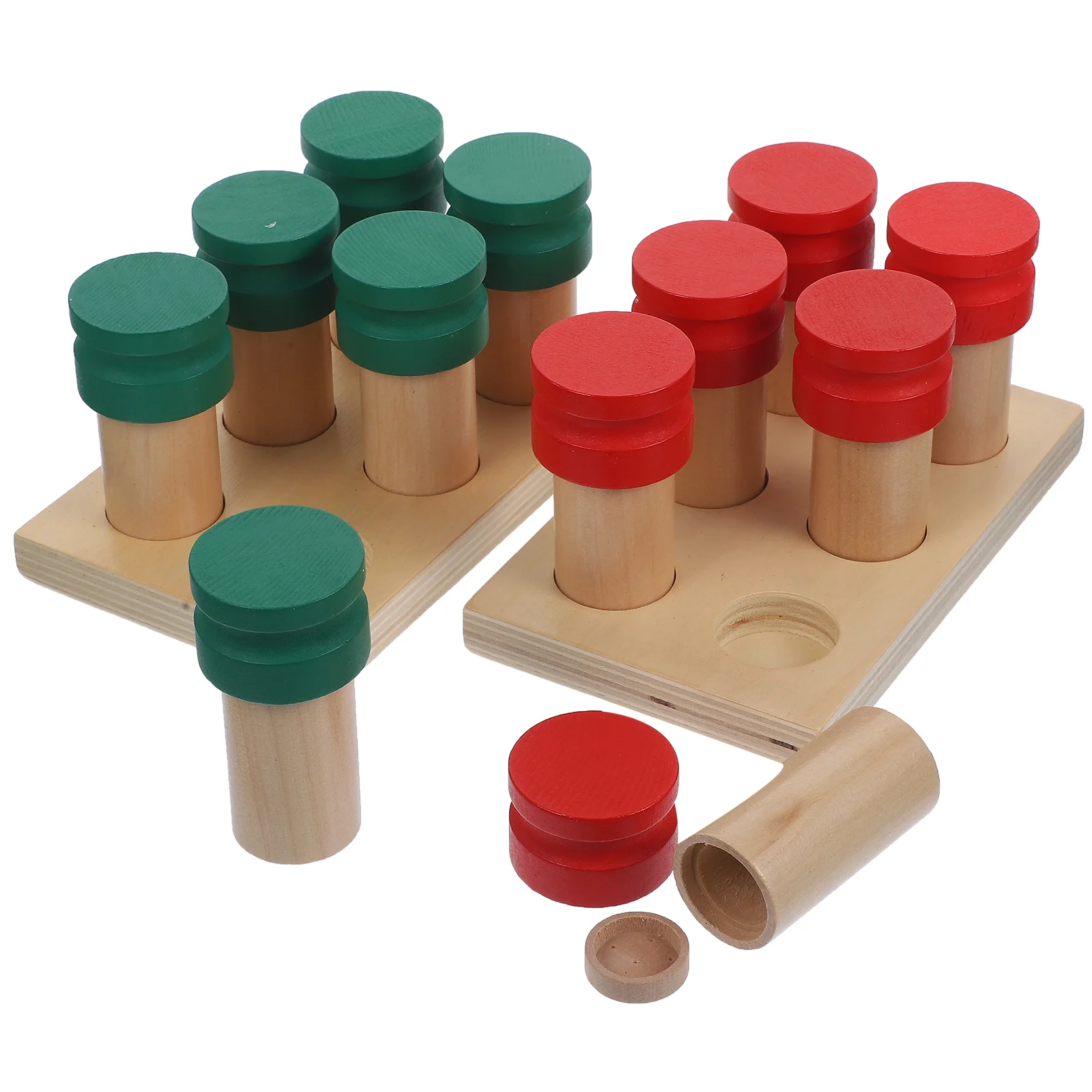 

Children's Smell Bottle Kids Toy Sports Toys Wooden Box Montessori Motor Skills Training Toddler Puzzles