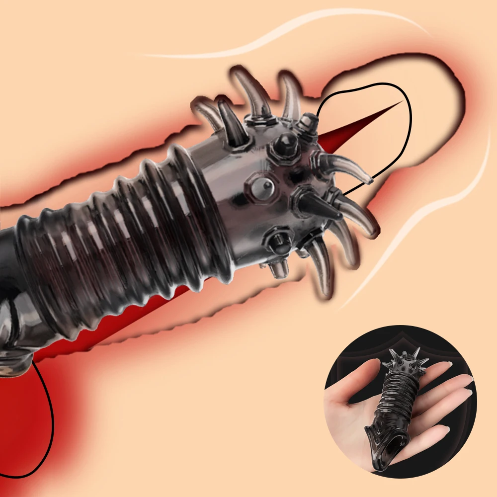 Reusable Penis Sleeve Extender And Delay Ring For Men_voghion.com
