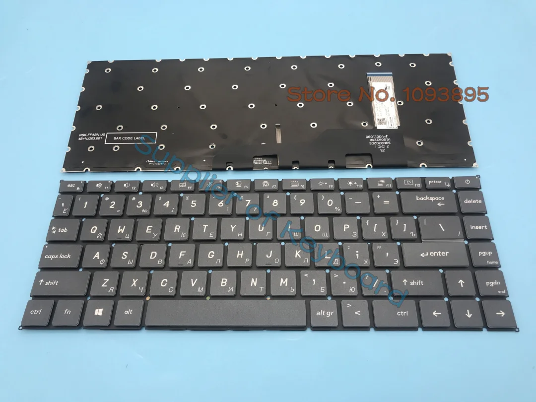Teclado Retroiluminado para Laptop Teclado Inglês ou Russo Msi Modern 15 A10m A10ras A10rbs Ms1551 V1900622ak V190622bk1 Novo - Imagem 4