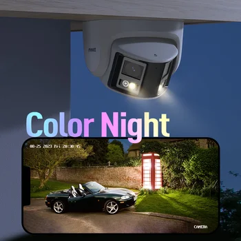 ANNKE 8MP Camera Security Dual Lens Human Detect Two Way Audio 180° Wide View Angle Panoramic Dual Lens Poe IP Camera 3