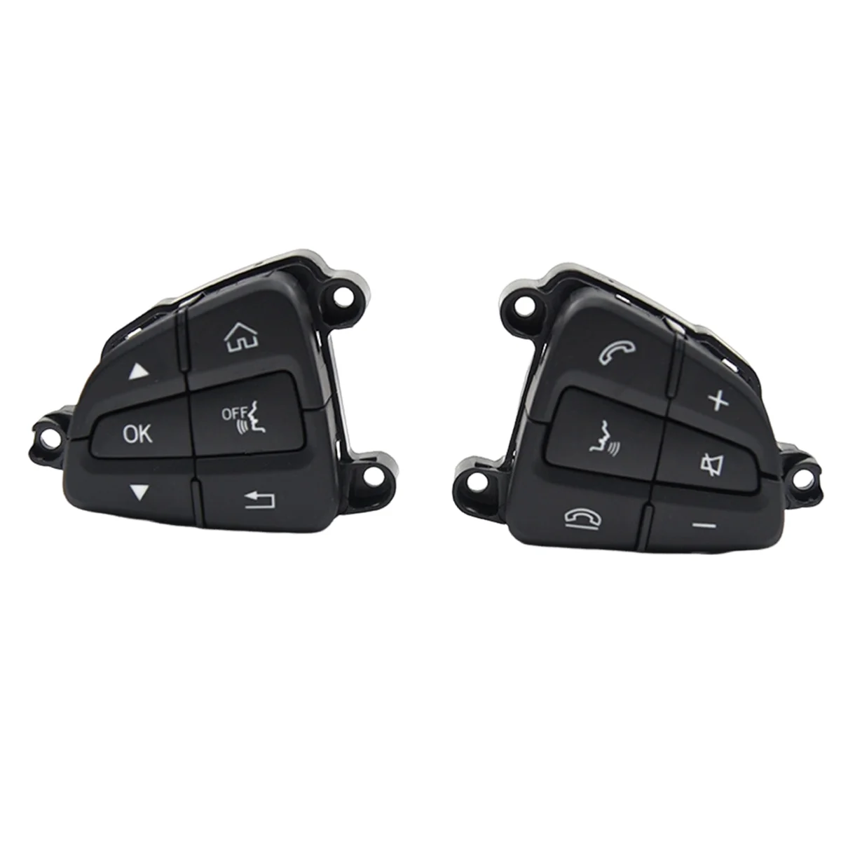 

Car MultiFunction Steering Wheel Control Switch Buttons for Mercedes BENZ C GLC Class W205 A0999050200 A0999050300 Black