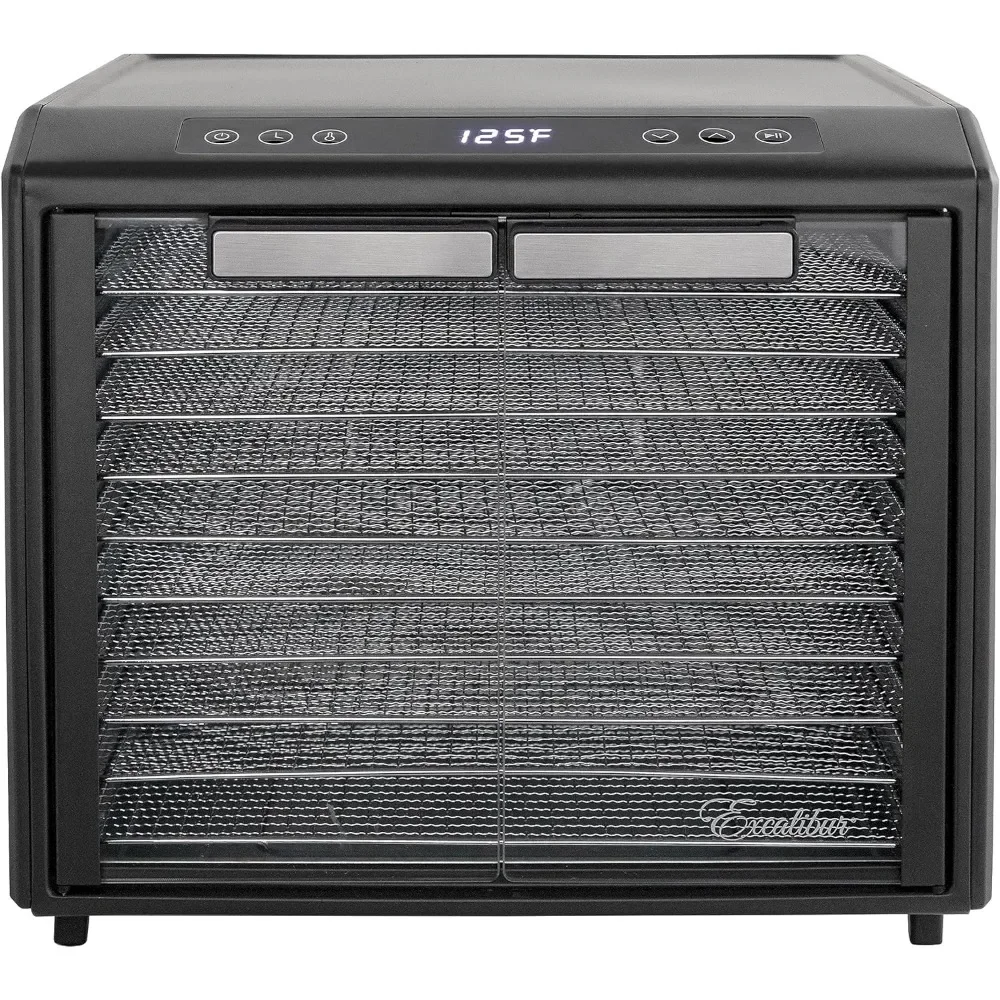 Electric Food Dehydrator Select Series 10-Tray with Adjustable Temperature Control Includes Chrome Plated Drying