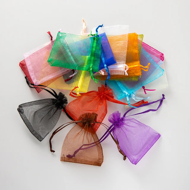 50 Sacchetti Regalo In Organza 7x9 Cm - Per Matrimoni, Bomboniere E Gioielli - Foto 5