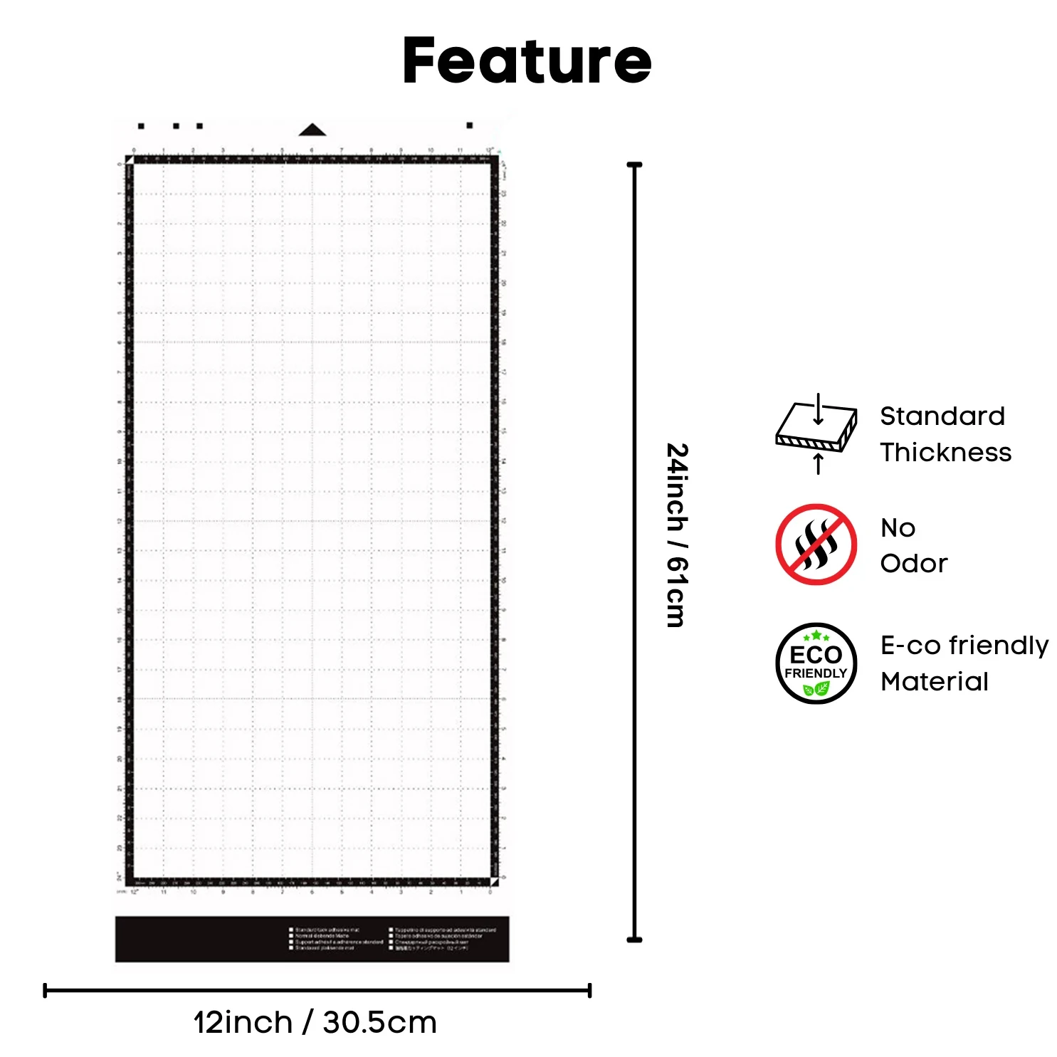 Cutting Mat 12x24inch For Brother Sdx Scanncut Cutting Mat Non-slip Sturdy Durable No Smell DIY Manual Articles Splicing Paper Cutting Pads