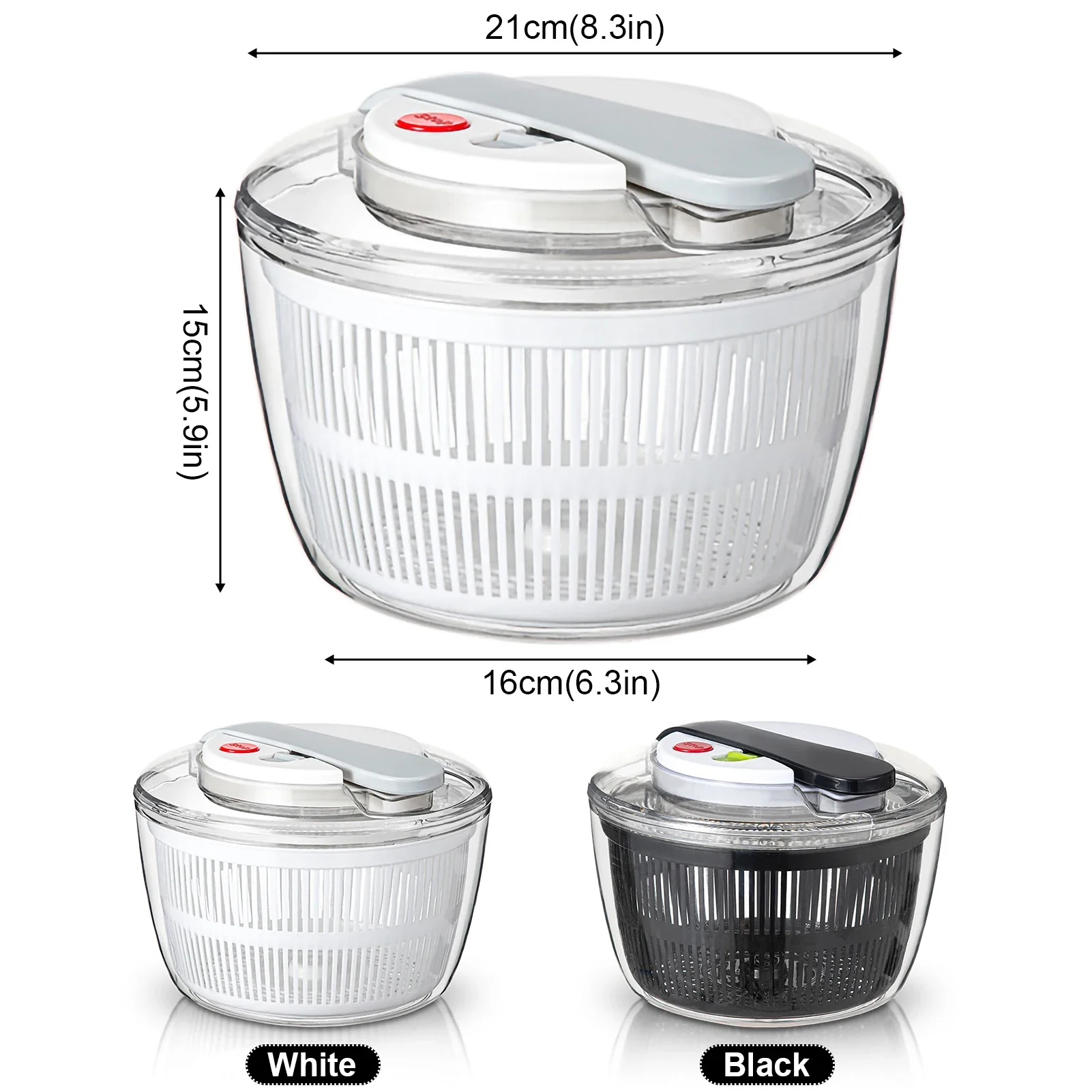 Manual Pressing Fruit and Vegetable Salad Dehydrator Multi-Functional Vegetable Washer Salad Dryer Mixer Fruit & Tools vegetable dryer vegetable washer