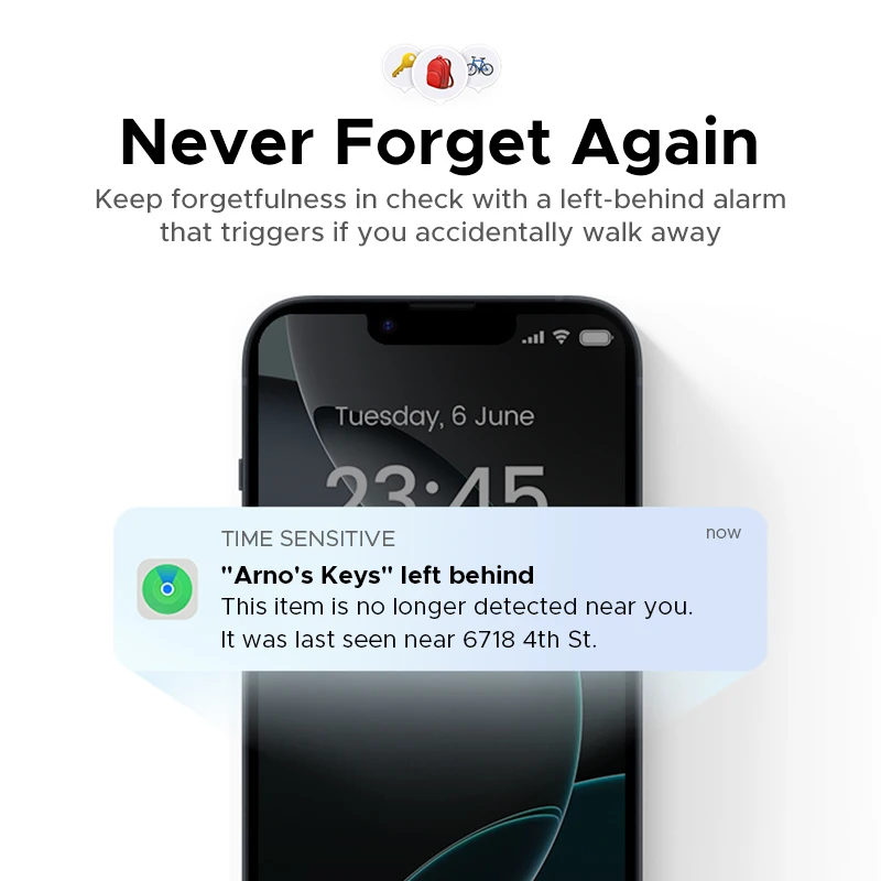 UGREEN Smart Bluetooth Tracker, Keys Finder Item Locator SmartTag Up to 2 Year Battery Phone Finder For Apple Find My (only IOS)