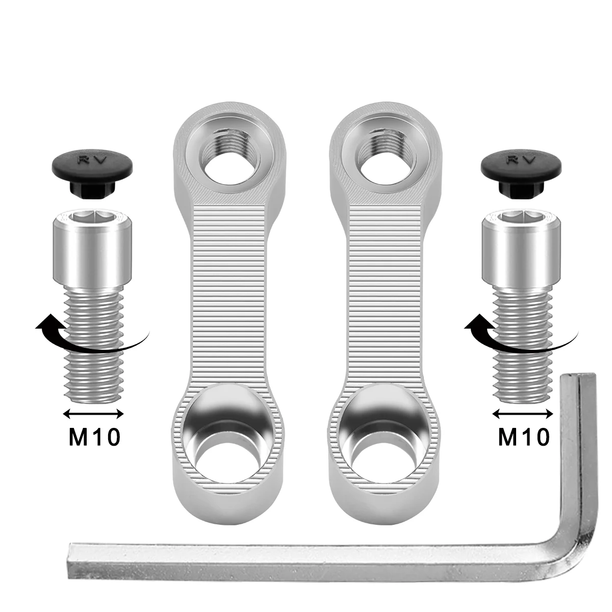 Motorcycle Rearview Mirrors Extension Riser Extend Adapter Mirror Extender Adapters Riser Supplies Rear View Base Mirrors