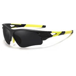 Unisex Fashionable Lightweight UV Protection Sports Sunglasses (Yellow Black)
