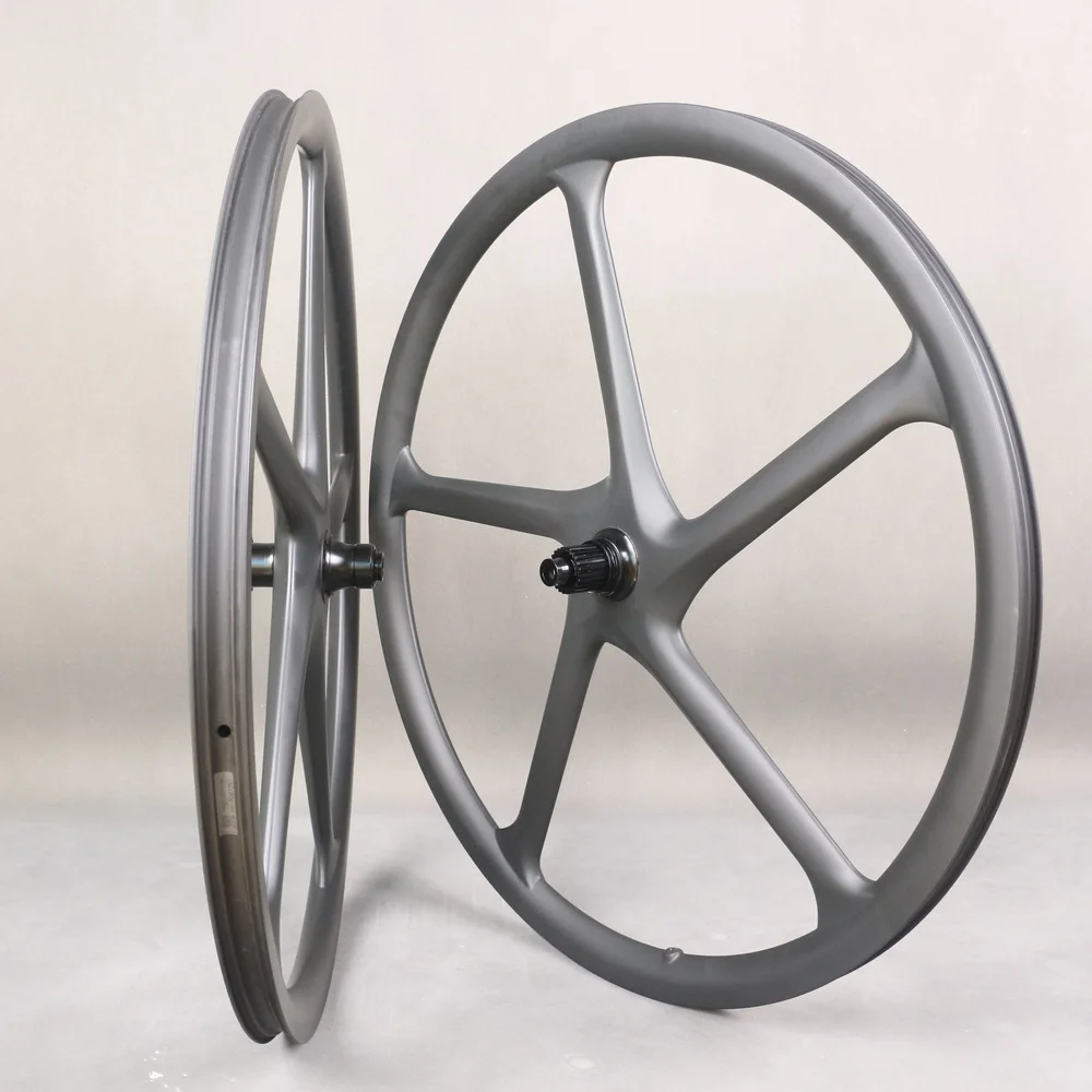 29er Boost Carbon Fiber Mountain Bike Wheelset 6 Bolt 5 Spoke 12