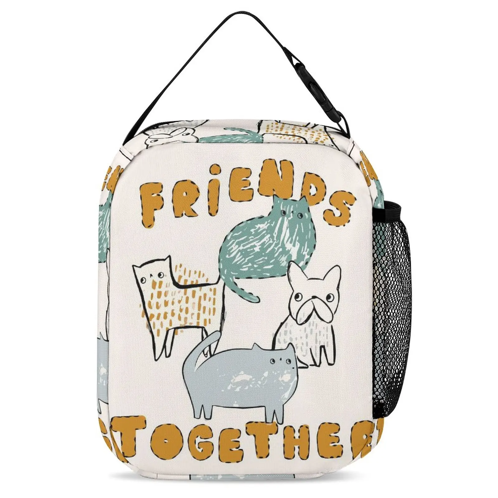 3D Printing Student Schoolbag Lunch Bag Pencil Case Pocket with Zipper Children's Backpack in Kindergarten