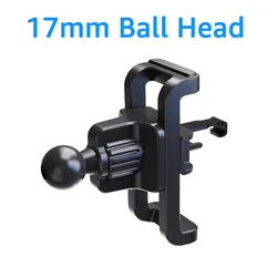 Enhanced Car Air Vent Clip for Mobile Phone Holder Stand - Universal Cellphone Mount Accessory (Black)