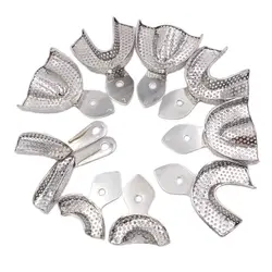 Dental Impression Tray Stainless Steel Teeth Trays Autoclavable Instrument Dentist Tool