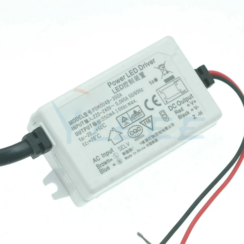 전원 LED 드라이버 LED 제어 장치, PDM004B-350A PDM004B-350AI 출력, 350mA 15V 입력, 220-240V