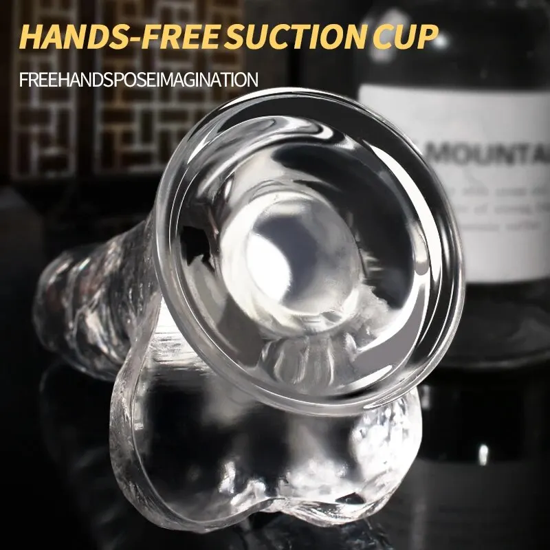 Soft Jelly Egg Dildo Penis Suction Cup Masturbator Orgasm SM Vaginal G-Spot Massage Butt Plug Anal Trainner Crystal Dildos Sex Toys