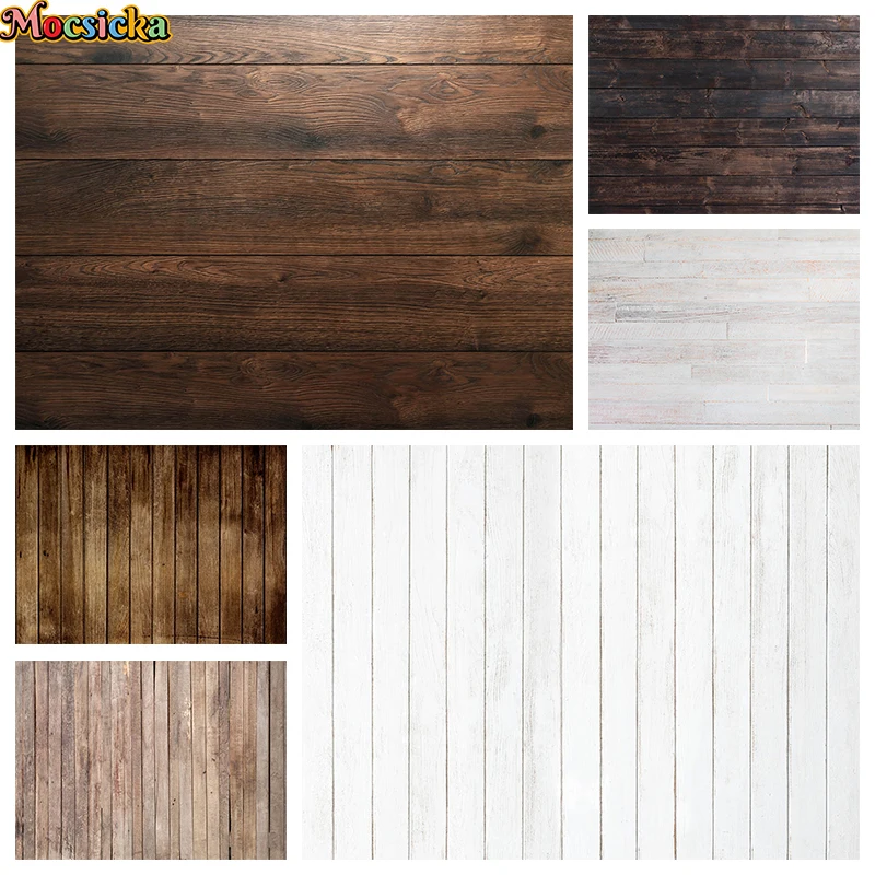 

Mocsicka Wood Board Background Cloth Newborn Photography Texture Floor Backdrop Decor Baby Kids Portrait Photo Studio Photozone