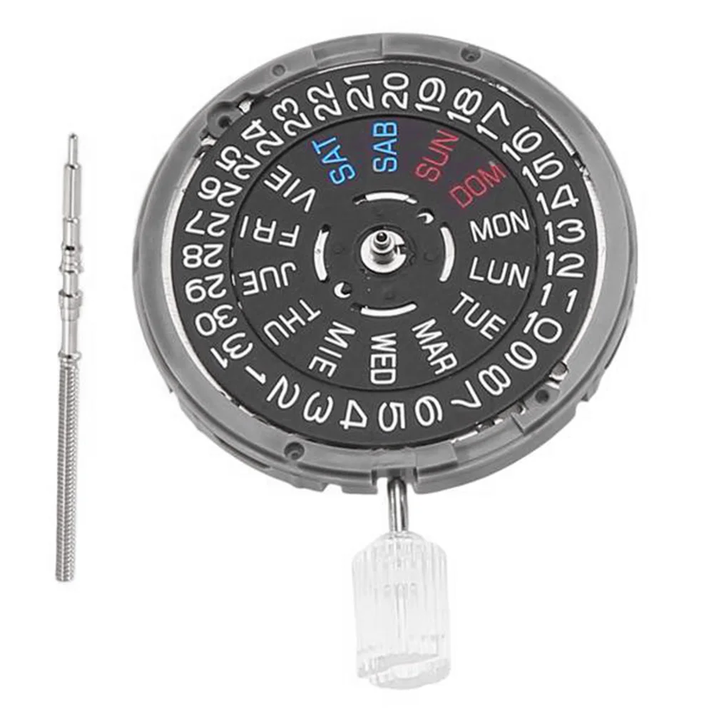 ABP-NH36 NH36A 오토매틱 무브먼트 자동 와인딩 기계식 퀵 데이트/데이 설정 3.8시 방향 크라운 24개의 보석