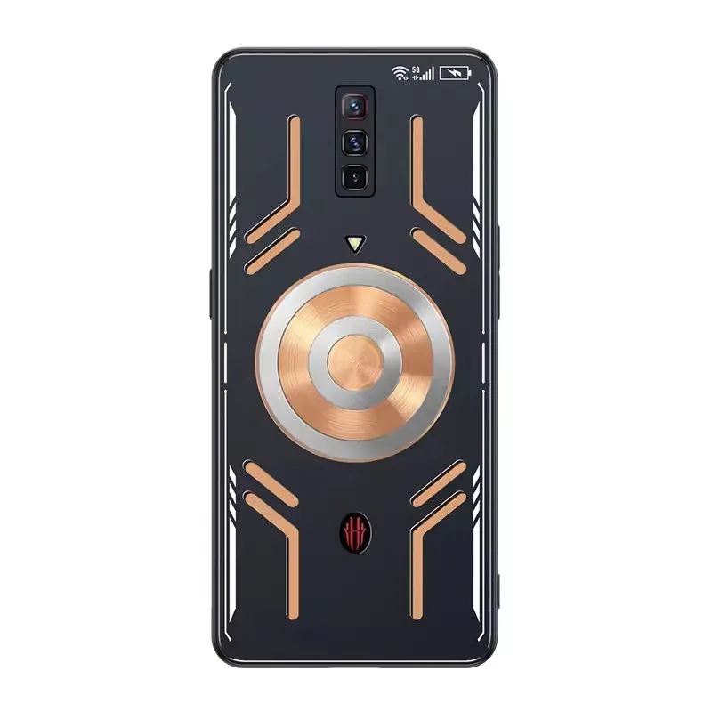 Newest Graphene Cooling Case Nubia Red Magic RedMagic 6 6S Pro Case Aluminum Alloy Heat Dissipation Red Copper Metal Cover