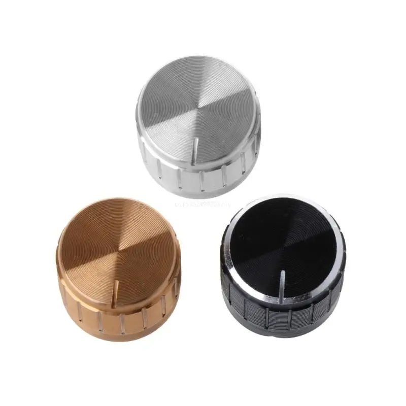 5 Pieces Potentiometer Rotary Electronic Knobs Aluminum Volume Control Equipments Accessories