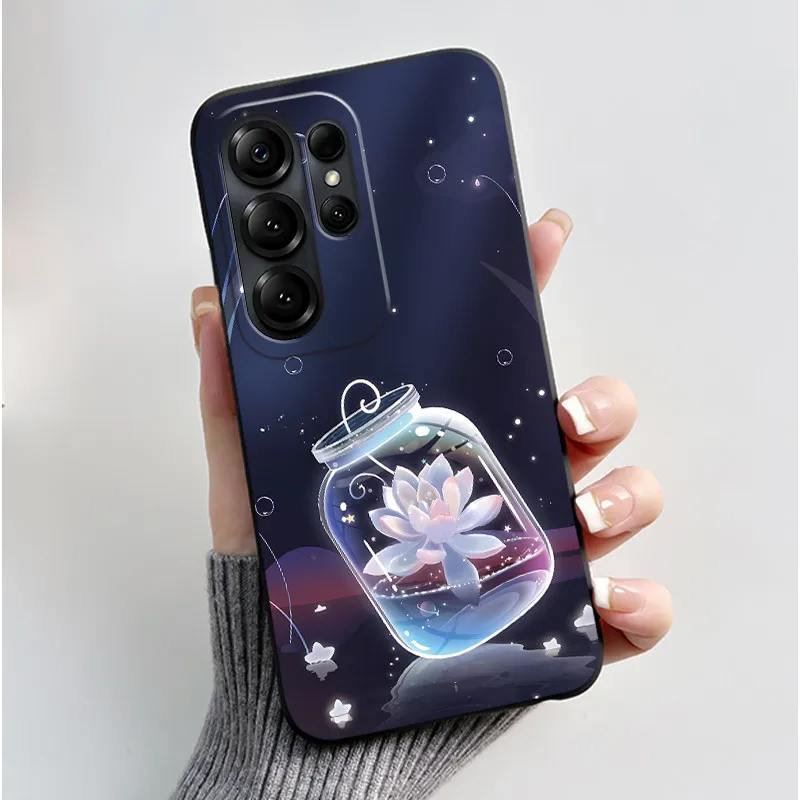 Luxury Cute Love Heart Rabbit Cartoon Funny Black TPU Soft Silicone Protective Phone Case
