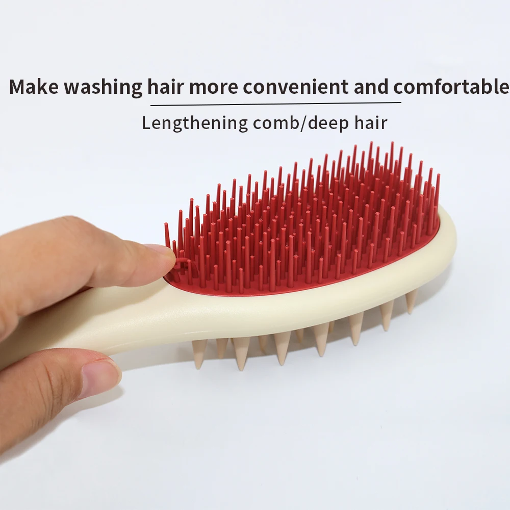 Dual-Sided Shampoo and Brush Comb