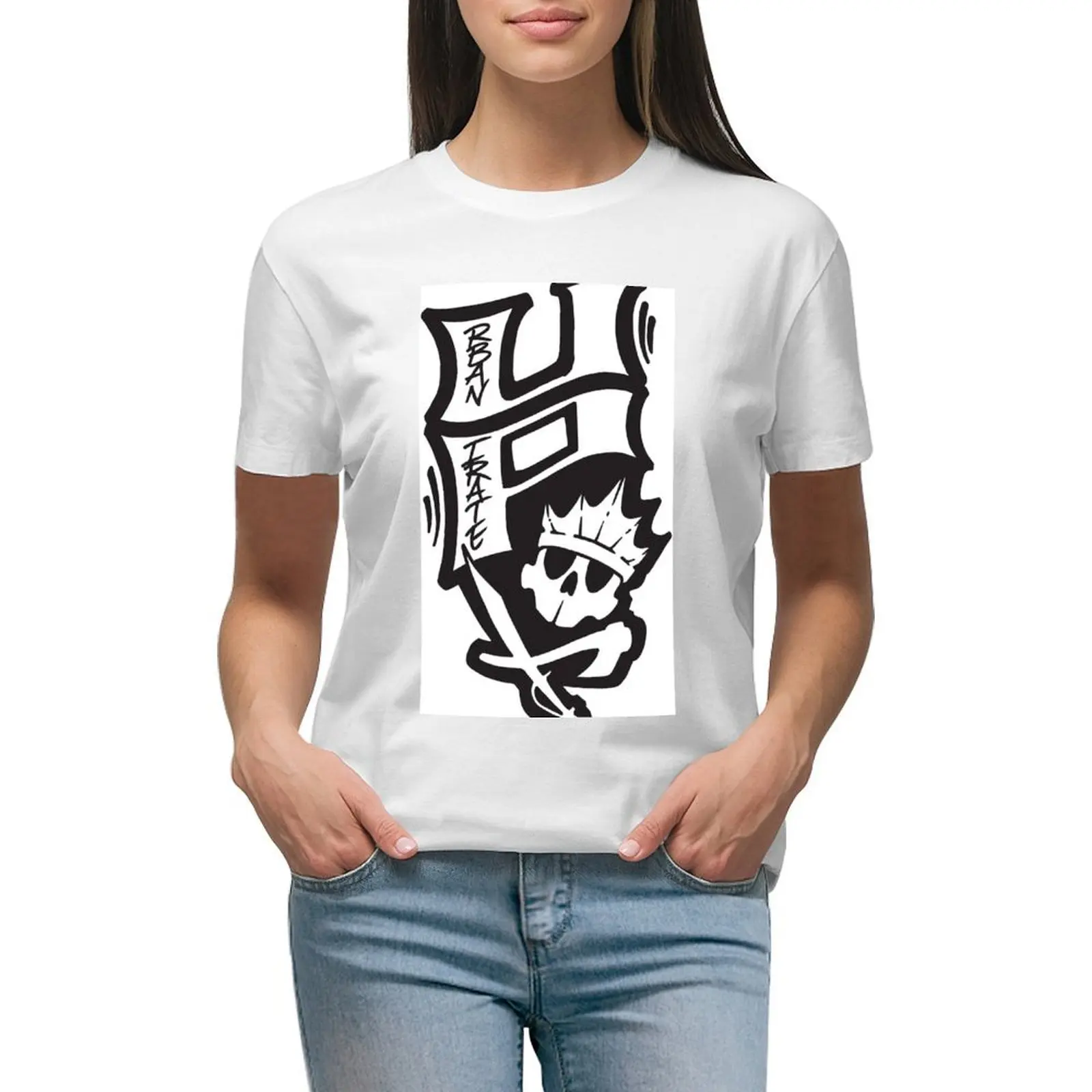 

Urban Pirate Co. T-shirt hippie clothes summer top anime clothes graphic t-shirts for Women