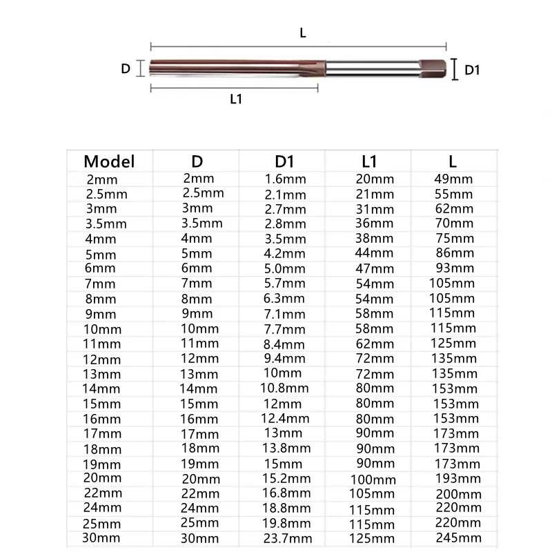 H7 manual straight slot reamer 2-30mm, 9Sicr manual square shank reamer, manual reaming and precision cutting milling cutter 2