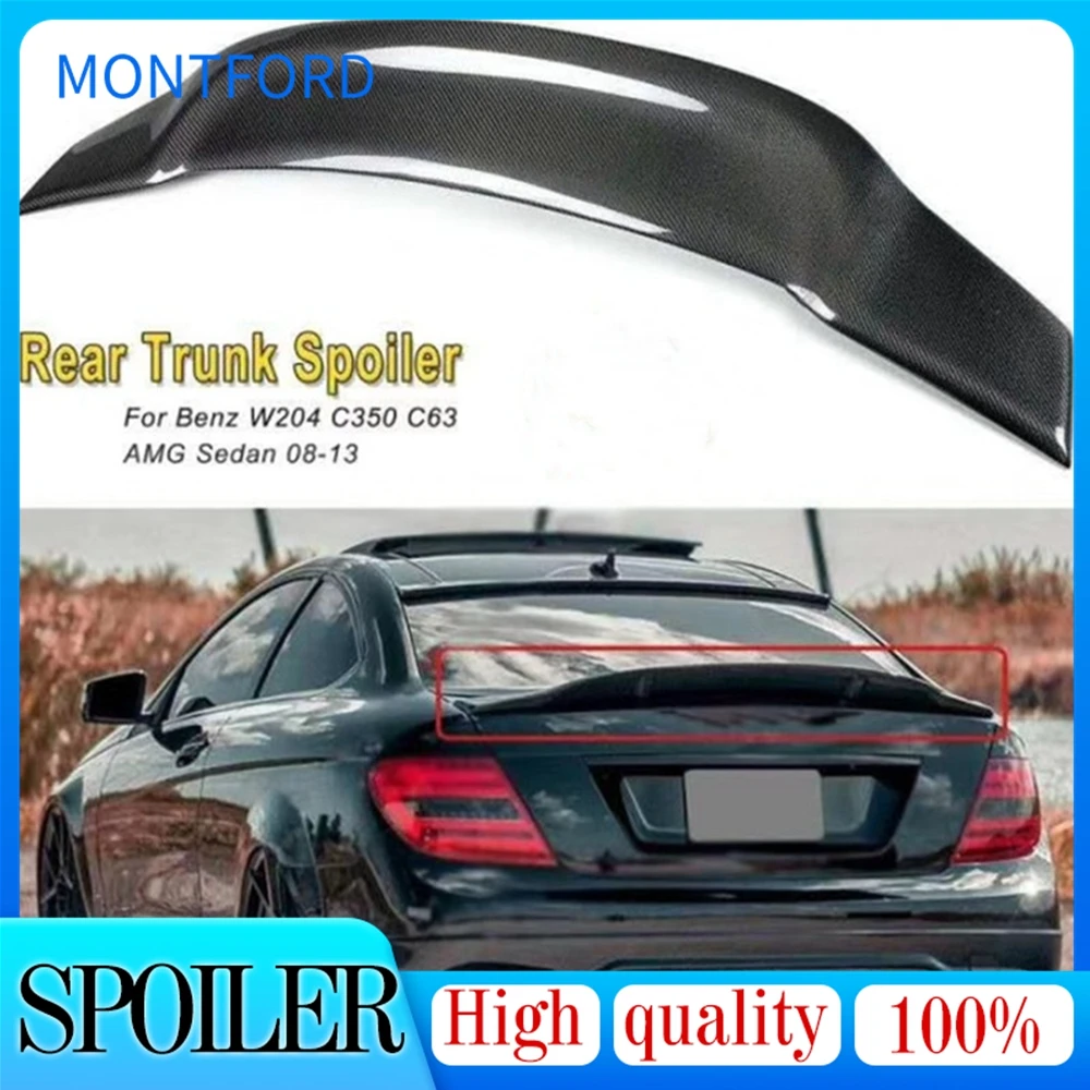 Mercedes W204 стиль Renntech спойлер из углеродного волокна R стиль спойлер для Benz W204 C300 C180 C220 4 Двери Седан C Класс 2008-2013
