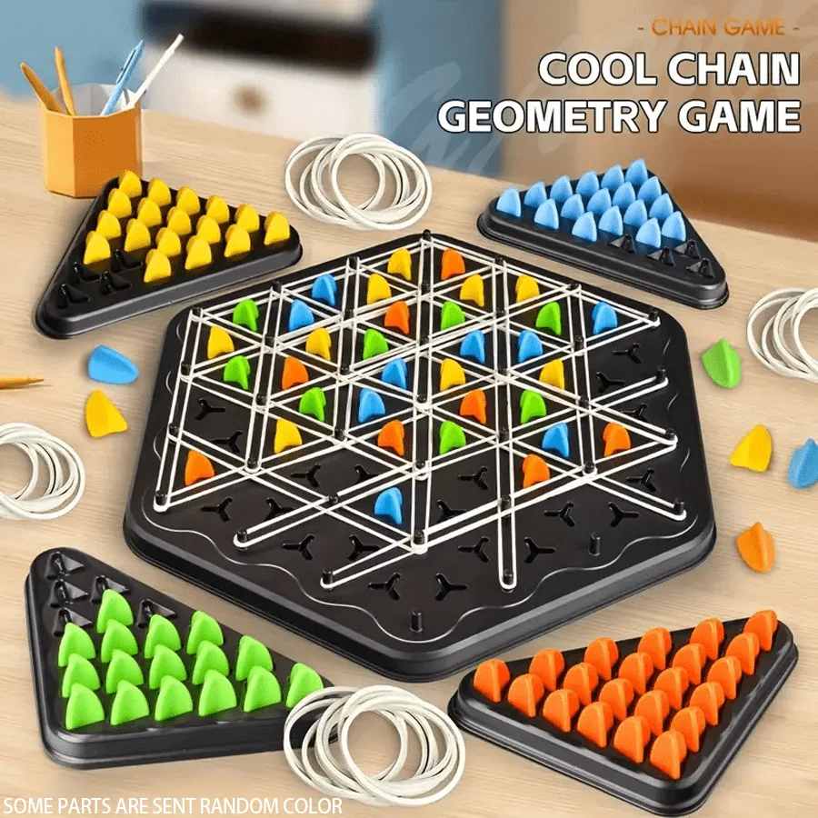 Chain Triangle Board Game Toy Educational Board Game for Boys & Girls Ages 8-12 Perfect for Family Nights Parties & Gifts