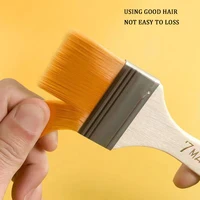 Kit 7 Pieces Flat Paint Brush Set Soft Nylon Hair 2