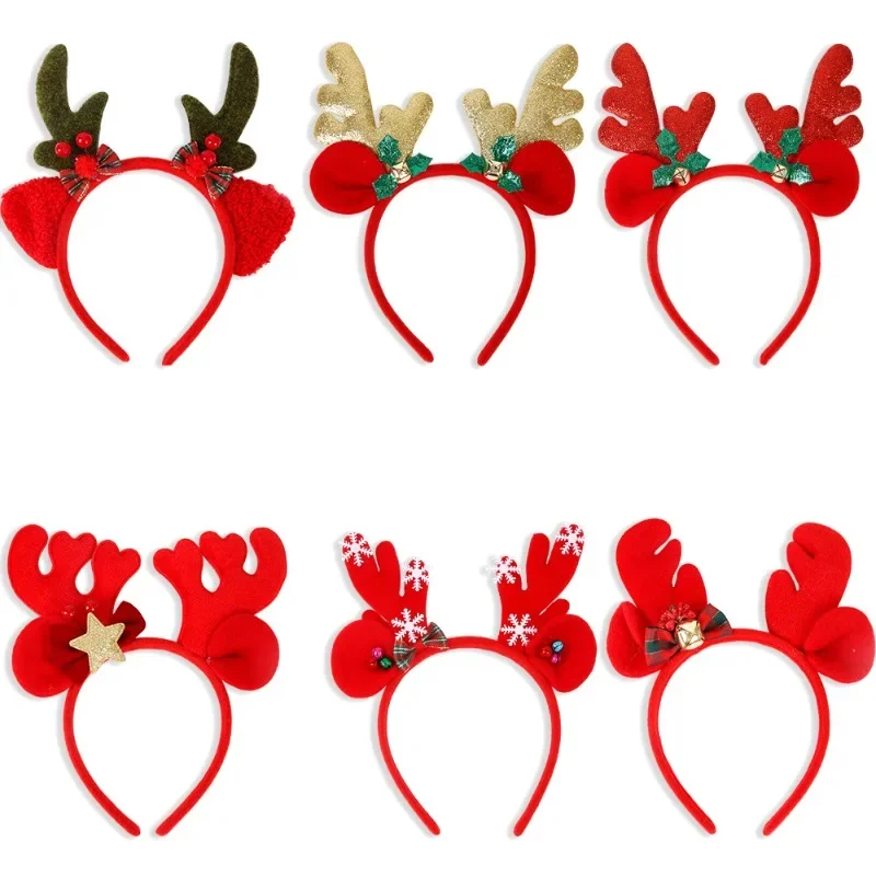 

Cross-border New Christmas Antler Headband Felt Adult Hairpin Christmas Hair Accessories Cute Elk Headwear for Children