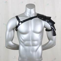 Medieval Knight PU Leather Cosplay Shoulder Armor Props - One Size (Style1)