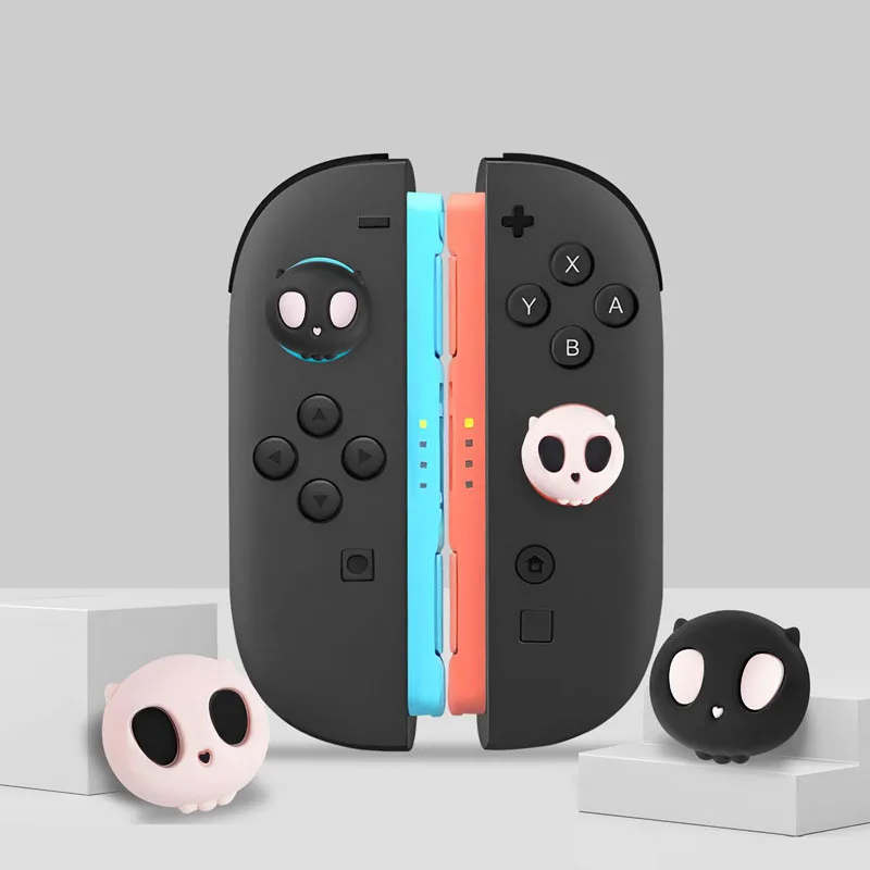 2pcs Silicone Thumb Stick Grip Cap Protective Cover For Switch Joy-con/NS 2 Pro Game Controller NS2 Protector Case_voghion.com