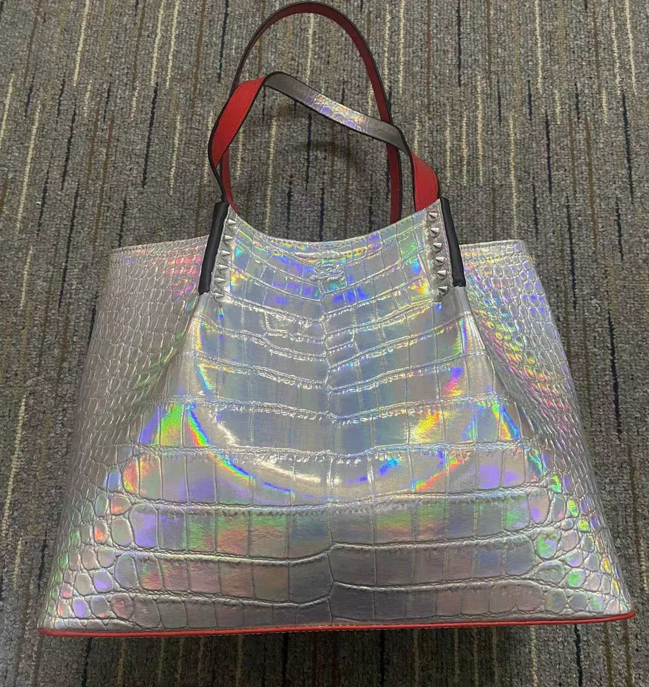 

2023 модная корзина для овощей, сумка на плечо, вместительная сумка-мешок из зернистой кожи личи, женская сумка для покупок