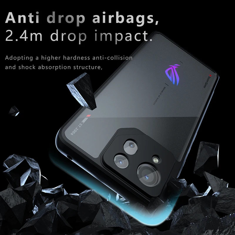 Acrylic Transparent Frosted Shockproof Armor Phone Case with Bumper Protection