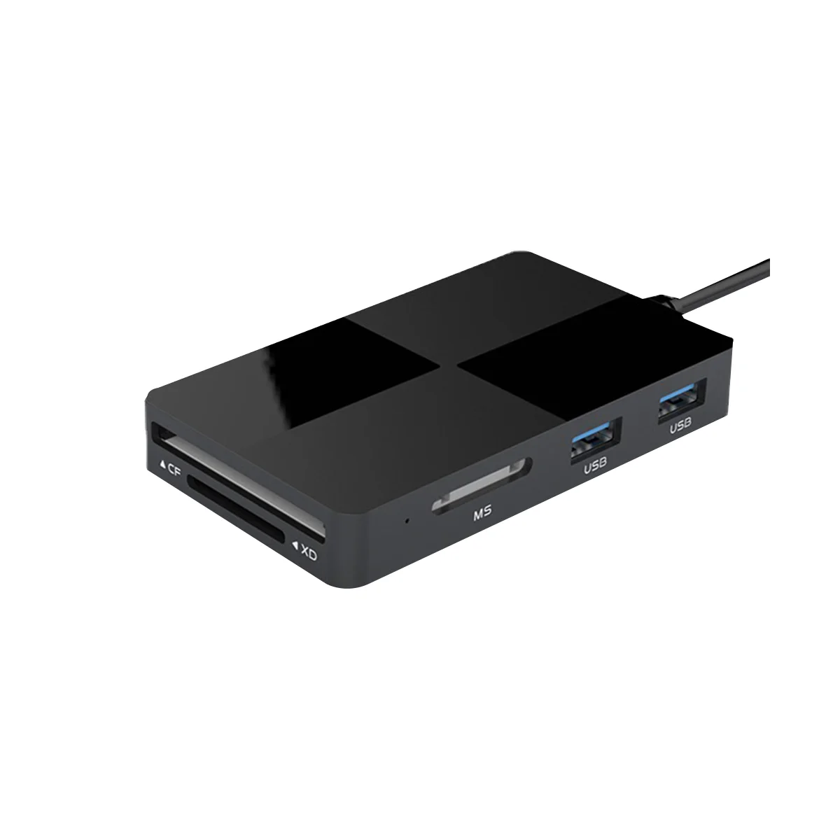 

USB-концентратор 8 в 1 с кардридером для карт памяти CF/SD/TF/XD/MS