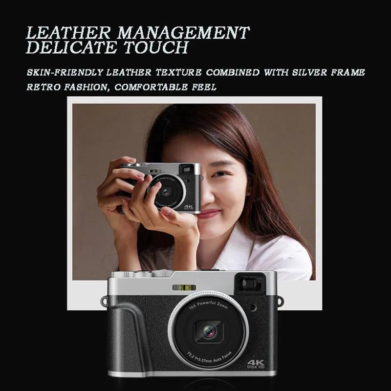 New 48 Million Pixel 4K HD Digital Camera Home Shooting Viewfinder Electronic Anti-Shake SLR Camera Student Micro-Single Camera