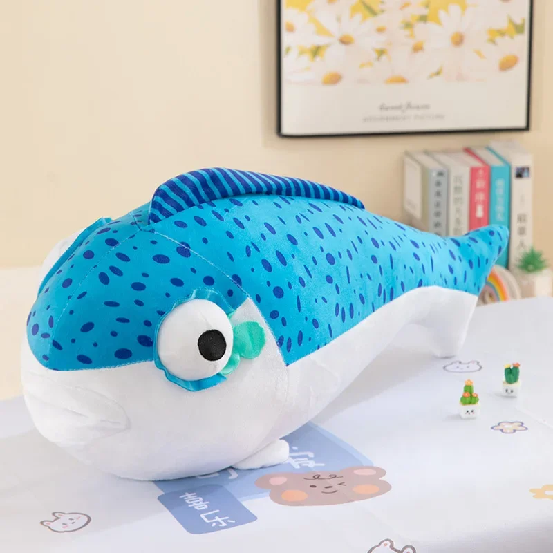 MINISO Egg Party Fantasy Figurines Salted Fish Stick Doll Plush Toy Long Pillow Cute Comfortable Soft Brithday Gift for Friend 3