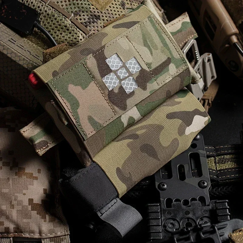 MOLLE 신속한 배치 응급 처치 키트, 전술 의료 키트, IFAK 응급 처치 MOLLE PALS 군사 응급 처치 키트, EDC 허리 팩
