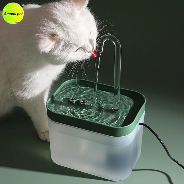 Filtre de fontaine à eau muet électrique USB pour chats, pompe à eau,  filtre de grande capacité, distributeur d'eau potable, 1,5 l - AliExpress