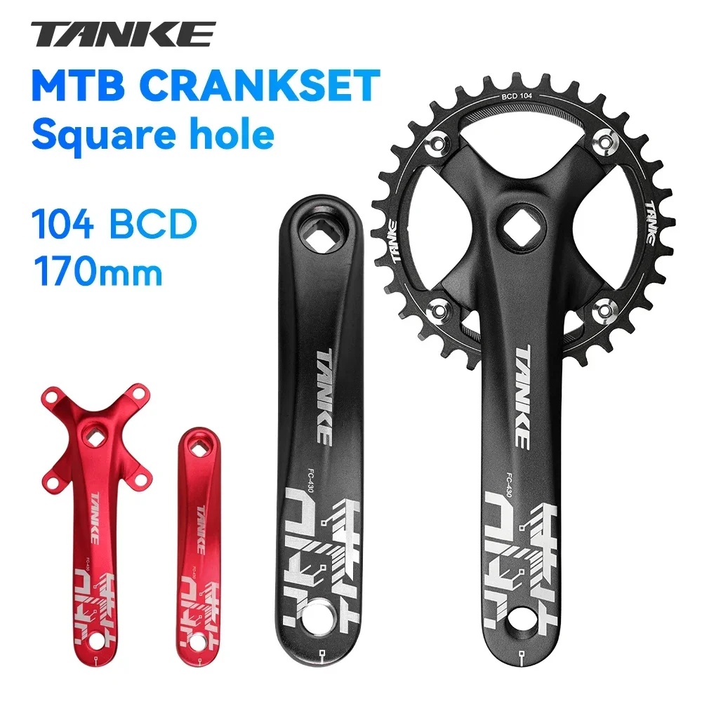 TANKE 170mm MTB Crankset with Chainrings 1